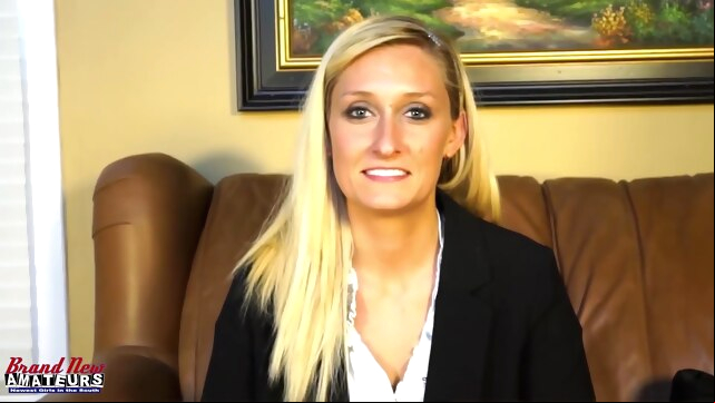 Big Booty Office Uniform Casting - Addison Hurts xxx blonde video